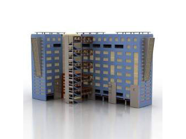 Free Building N55 3D model_1 For Architecture 3Ds Max Model Download